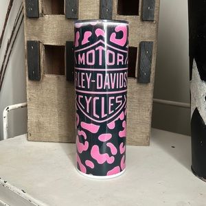 Pink Harley Davidson cup